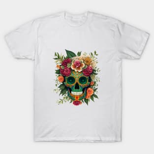 Sugar Skulls and Flowers T-Shirt